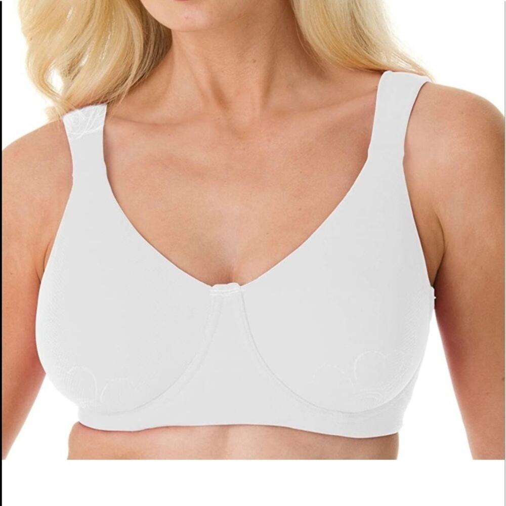 Comfort Choice petal boost 54D Underwire Bra white